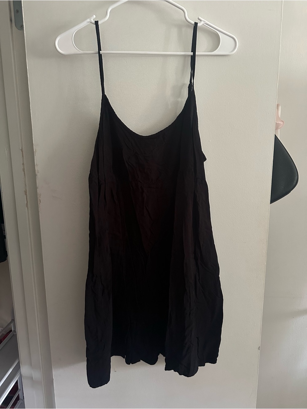 Black Y2K Slip Mini Dress
